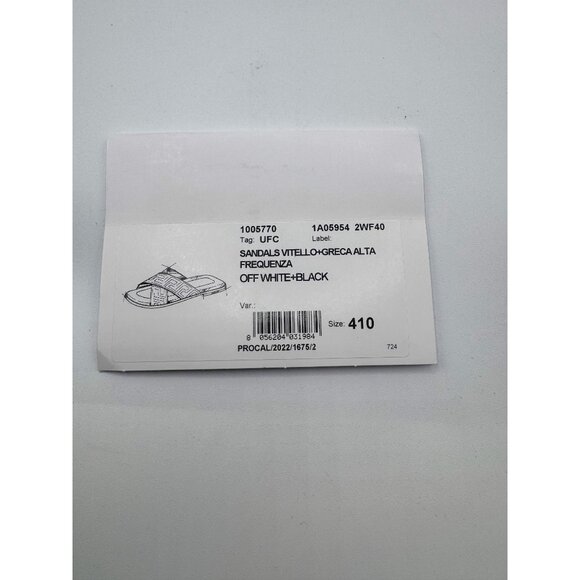 Versace Off White Motif Sandals Size 41 - Picture 15 of 16